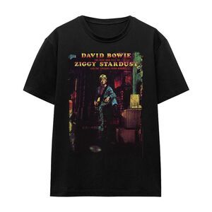 David Bowie Unisex Adult Ziggy Stardust Album T-Shirt / Black
